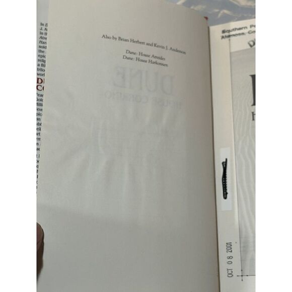 2001 Dune House Corrino Brian Herbert, Kevin J. Anderson 1st Ed 1st Print, HC DJ - Picture 10 of 14